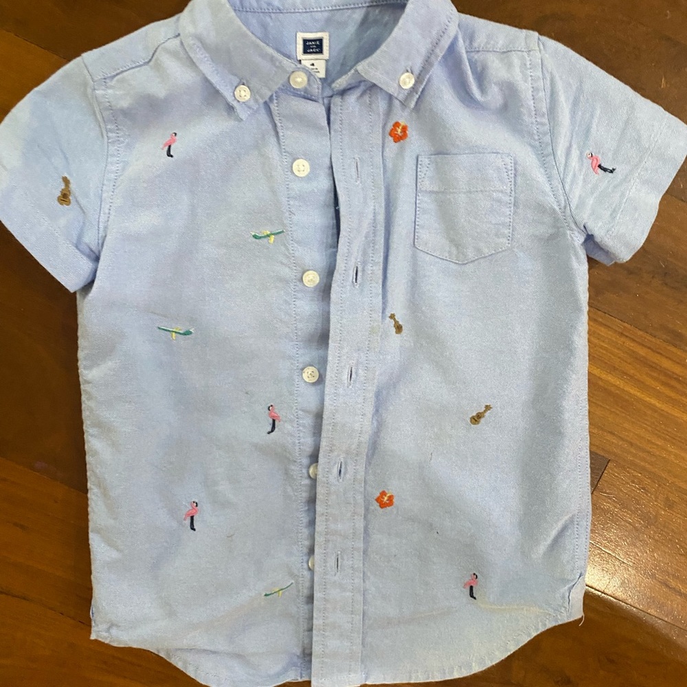 Janie and Jack boys button down shirt size 4